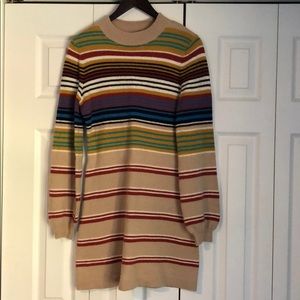 Free People Striped Sweater Dress Size Medium